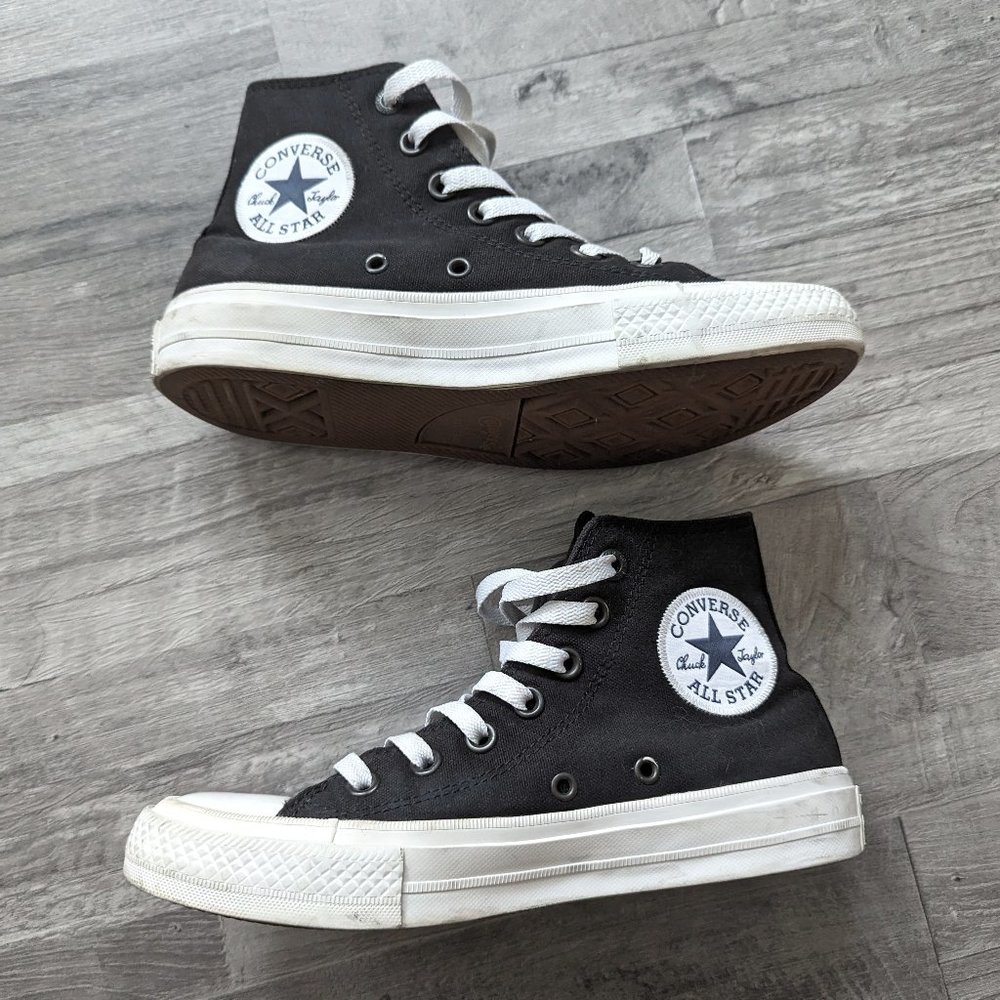 ConverseChuck Taylor II Black Sneakers Size 6.5 Women (with box) excellent